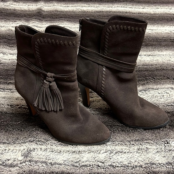 Coach Shoes - Coach Brown Suede Jessie Booties